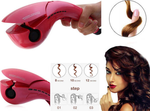 Arriccia-Capelli-Automatica-Piastra-Ceramica-Capelli-Mossi-Boccoli-Ricci