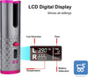 Arricciacapelli Automatico Senza Fili Bigodino Rotante Ricaricabile USB per Styling con Schermo LCD Gray