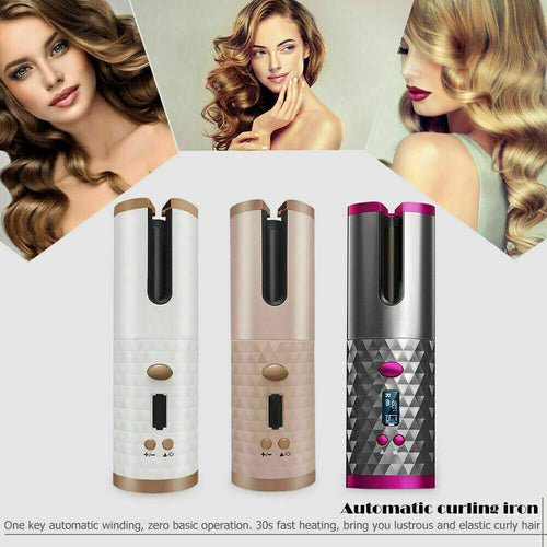 Arricciacapelli Automatico Wireless Ricaricabile Ferro USB Ricci Onde Power Bank Bellezza/Cura dei capelli/Strumenti per lo styling/Modellatori ad aria calda Zencoccostore - Formia, Commerciovirtuoso.it