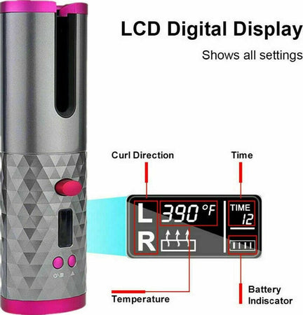 Arricciacapelli Automatico Wireless Ricaricabile Ferro USB Ricci Onde Power Bank Bellezza/Cura dei capelli/Strumenti per lo styling/Modellatori ad aria calda Zencoccostore - Formia, Commerciovirtuoso.it