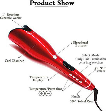 Arricciacapelli Ceramica Ultimate Air Curl Capelli Aria Professionale Ricci Salute e Bellezza > Cura dei Capelli > Piastre per capelli Trade Shop italia - Napoli, Commerciovirtuoso.it