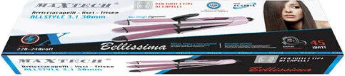 Arricciacapelli-Professionale-Piastra-3in1-Pi-ca014-Capelli-Mossi-Lisci-Frise-45w