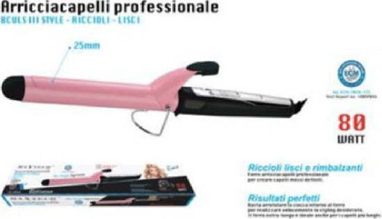 Arricciacapelli-Professionale-Piastra-Ferro-Per-Capelli-Riccioli-80watt-Pi-ca018