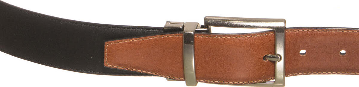 Arrigo---Cintura-Reversibile-Liscia-Ruggine-e-Nero-In-Vera-Pelle-di-Vitello-Double-fast