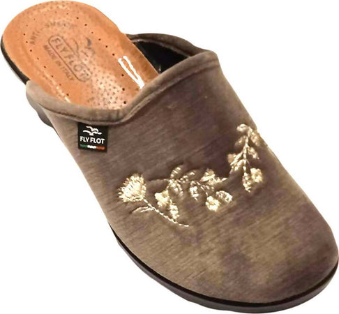 96s76zePantofola Donna Fly Flot Con Ricami Plantare in Vera