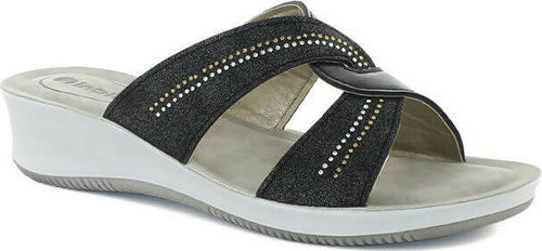Art. Se00006 Ciabatta Con Doppia Fascia E Incrocio Donna Sandali Moda/Donna/Scarpe/Sandali e ciabatte/Sandali sportivi L’Orchidea - Siderno, Commerciovirtuoso.it