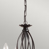 Lampadario Classico Artisan Acciaio Nero 3 Luci E14