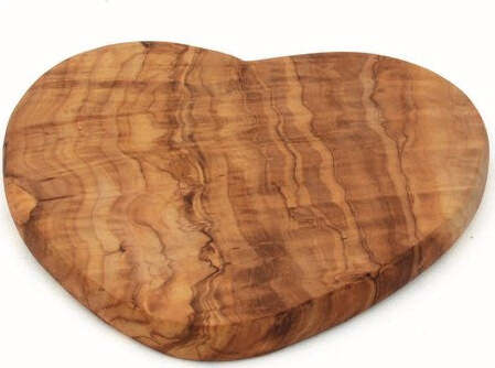 ARTE-LEGNO-SPELLO-Tagliere-20-x-21-x-2-cm-Cuore-Ulivo-naturale