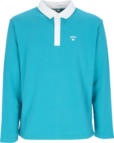 ARTE-Polo-Manica-Lunga-Uomo-Leonard-Collar-L/s-Polo-Lake-Blue-da-uomo