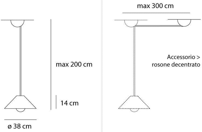 Artemide Aggregato cono ø 380 grigio
