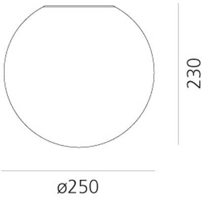 Artemide Dioscuri 25 Lampada da Parete/Soffitto