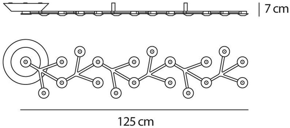 Artemide Led Net Line 125 lampada da soffitto