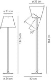 Artemide Melampo Floor - Modello Bronzo