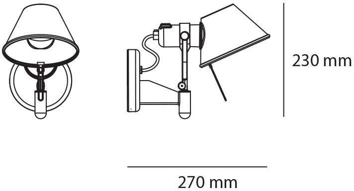 Artemide Tolomeo Faretto senza interruttore