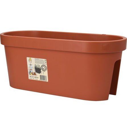 Vaso fioriera da balcone rettangolare per ringhiera da esterno per fiori e piante
