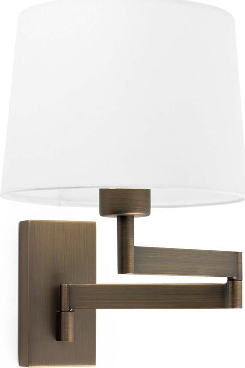 ARTIS Lampada da parete con braccio snodabile bronzo/bianca Illuminazione/Illuminazione per interni/Illuminazioni per pareti/Applique Led Mall Home - Napoli, Commerciovirtuoso.it