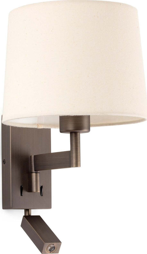 ARTIS Lampada da parete con lettore bronzo/beige Illuminazione/Illuminazione per interni/Illuminazioni per pareti/Applique Led Mall Home - Napoli, Commerciovirtuoso.it