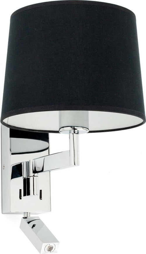 ARTIS Lampada da parete con lettore chrome/nera Illuminazione/Illuminazione per interni/Illuminazioni per pareti/Applique Led Mall Home - Napoli, Commerciovirtuoso.it