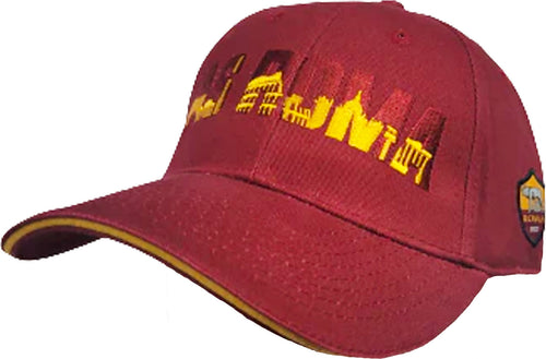 As Roma Cappellino Ufficiale Regolabile Cappello Con Visiera As Roma Sport e tempo libero/Fan Shop/Abbigliamento/Accessori/Cappelli e berretti/Berretti da baseball Il Distintivo - Pesaro, Commerciovirtuoso.it