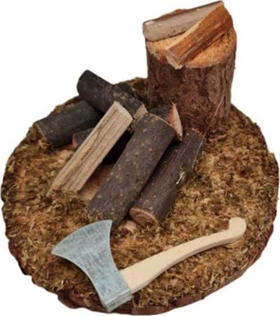 Ascia con ceppo in legno decorazione per presepe 7 cm Casa e cucina/Decorazioni per interni/Addobbi e decorazioni per ricorrenze/Decorazioni natalizie/Presepi/Statuine e fondali per il presepe MagiediNatale.it - Altamura, Commerciovirtuoso.it