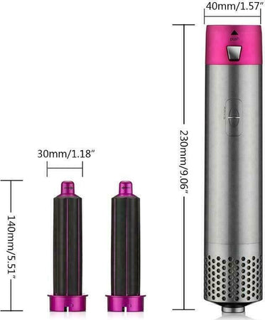 Asciugacapelli 5in1 elettrico Set bigodino style staccabile Spazzola aria calda Bellezza/Cura dei capelli/Strumenti per lo styling/Modellatori ad aria calda Zencoccostore - Formia, Commerciovirtuoso.it