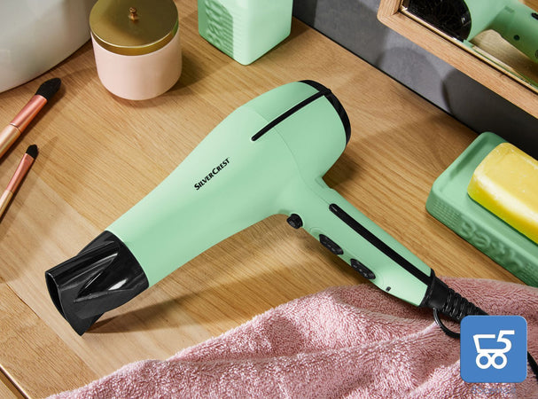 Asciugacapelli agli Ioni Antistatica con Sensore Touch 2300W Diffusore 3 Temperature 2 Velocità