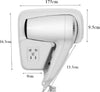 Asciugacapelli-Da-Parete-1200w-Phon-Bagni-Alberghi-Hotel-Spogliatoi-2-Velocita'
