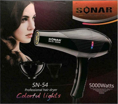 Asciugacapelli-Diffusore-Phon-5000w-Sonar-Sn-54-Professionale-Salone-Di-Bellezza