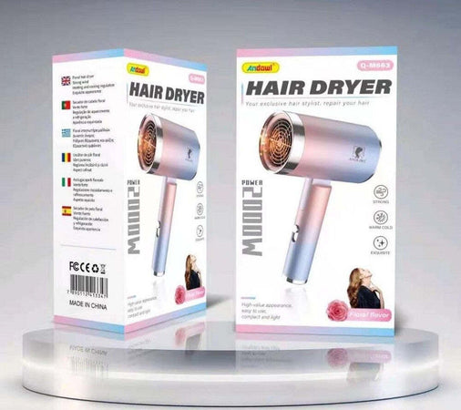Asciugacapelli Floreale Phon Professionale 2000 Watt Da Viaggio Compatto Q-m663 Bellezza/Cura dei capelli/Strumenti per lo styling/Asciugacapelli e accessori/Asciugacapelli Trade Shop italia - Napoli, Commerciovirtuoso.it