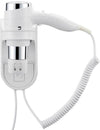 Asciugacapelli Parete Muro Hotel Cromo Phon Asciuga Capelli Bagno Albergo 1600W