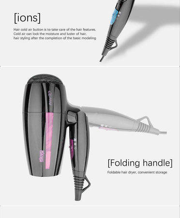 Asciugacapelli Phon 2000w Pieghevole Da Viaggio Doppia Velocit? Professionale Bellezza/Cura dei capelli/Strumenti per lo styling/Asciugacapelli e accessori/Asciugacapelli Trade Shop italia - Napoli, Commerciovirtuoso.it