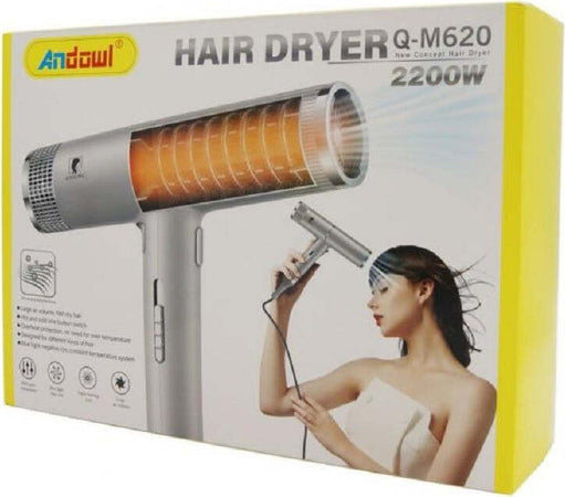 Asciugacapelli Phon Con Tecnologia Ionica 2200watt Con 3 Ugelli Diffusori Q-m620 Bellezza/Cura dei capelli/Strumenti per lo styling/Asciugacapelli e accessori/Asciugacapelli Trade Shop italia - Napoli, Commerciovirtuoso.it