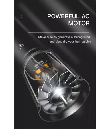 Asciugacapelli Phon Professionale Leggero Silenzioso 2200w Per Parrucchieri V433