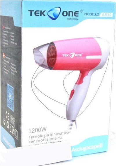 Asciugacapelli Phon Tekone 6830 Portatile Da Viaggio Pieghevole 1200w Salute e Bellezza > Cura dei Capelli > Asciugacapelli Trade Shop italia - Napoli, Commerciovirtuoso.it