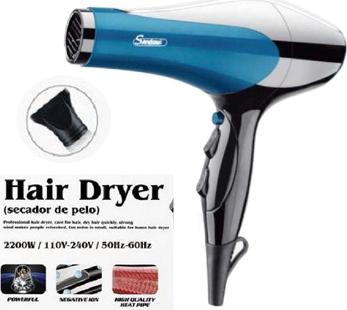 Asciugacapelli Portatile Professionale Phon 2200 Watt Con Gancio In Gomma Q-f662 Bellezza/Cura dei capelli/Strumenti per lo styling/Asciugacapelli e accessori/Asciugacapelli Trade Shop italia - Napoli, Commerciovirtuoso.it