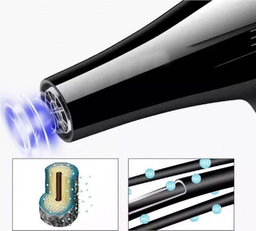 Asciugacapelli Portatile Professionale Phon 2200 Watt Con Gancio In Gomma Q-f662 Bellezza/Cura dei capelli/Strumenti per lo styling/Asciugacapelli e accessori/Asciugacapelli Trade Shop italia - Napoli, Commerciovirtuoso.it