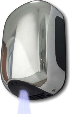 Asciugamani automatico Mini Zefiro - 23 8x15 6x9 9 cm - 900 W - ABS - cromato - Medial International Casa e cucina/Bagno/Accessori per il bagno/Asciugamani ad aria Eurocartuccia - Pavullo, Commerciovirtuoso.it