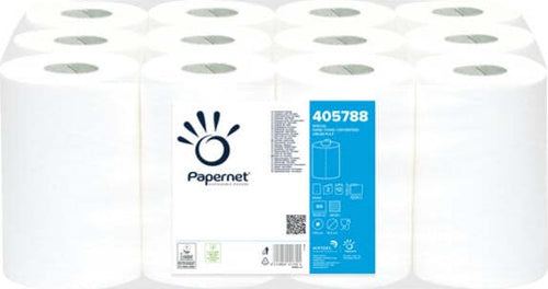Asciugamani in rotolo Centrefeed - Mini - 2 veli - diametro 14 5 cm - 17 gr - 22 cm x 69 mt - bianco - Papernet [multipack] 12 pezzi Commercio Industria e Scienza/Forniture sanitarie e igieniche/Prodotti di carta/Asciugamani di carta Eurocartuccia - Pavullo, Commerciovirtuoso.it