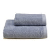 Biancoperla Coppia di Asciugamani in Spugna di Cotone Tinta Unita - Perla 2510S17