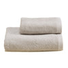 Biancoperla Coppia di Asciugamani in Spugna di Cotone Tinta Unita - Perla 2510S17