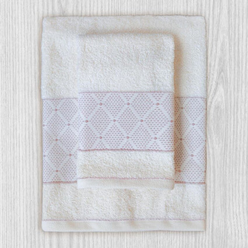 Set Asciugamani 1+1 MOSAICO By Maestri Cotonieri