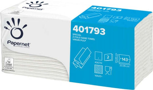 Asciugamani piegati a Z - 2 veli - 22 gr - goffratura a onda+ - 23 4 x2 3 cm - bianco - Papernet - conf. 143 pezzi [multipack] 20 pezzi Commercio Industria e Scienza/Forniture sanitarie e igieniche/Prodotti di carta/Asciugamani di carta Eurocartuccia - Pavullo, Commerciovirtuoso.it
