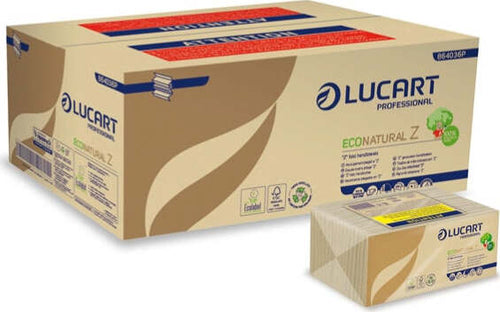 Asciugamani piegati a Z EcoNatural - 2 veli - 22 gr - 23 5 x 23 cm - goffratura corda - avana - Lucart - conf. 220 pezzi [multipack] 18 pezzi Commercio Industria e Scienza/Forniture sanitarie e igieniche/Prodotti di carta/Asciugamani di carta Eurocartuccia - Pavullo, Commerciovirtuoso.it