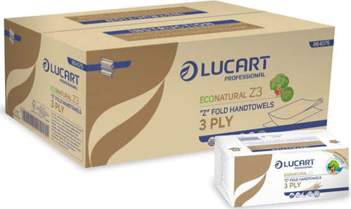Asciugamani piegati a Z EcoNatural Plastic Free - Lucart - pacco da 198 pezzi [multipack] 18 pezzi Commercio Industria e Scienza/Forniture sanitarie e igieniche/Prodotti di carta/Asciugamani di carta Eurocartuccia - Pavullo, Commerciovirtuoso.it