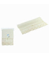 Asciugamano Bagno Telo Cotone Morbido Decorato 70x140cm 380gr Beige Chiaro 79504