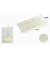Asciugamano Bagno Telo Cotone Morbido Decorato 70x140cm 380gr Beige Chiaro 79504