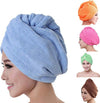 Asciugamano-Capelli-Turbante-Microfibra-Shampoo-Bagno-Doccia-Super-Assorbenti