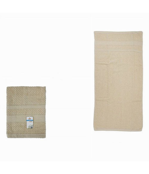 Asciugamano Da Bagno Ospite In Cotone Morbida 30 X 50 Cm 65gr Colore Beige 79493