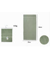 Asciugamano Da Bagno Telo In Cotone Morbida 70 X 140 Cm 410gr Colore Verde 79492