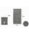 Asciugamano Da Bagno Telo In Cotone Morbida 70 X 140cm 410gr Colore Grigio 79501